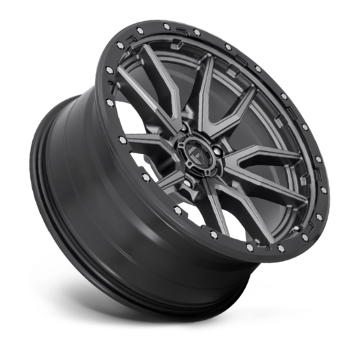 Fuel  D680 Rebel 20x9 5x5.0 Matte Gun Metal Black Bead Ring Wheel 20" 20mm
