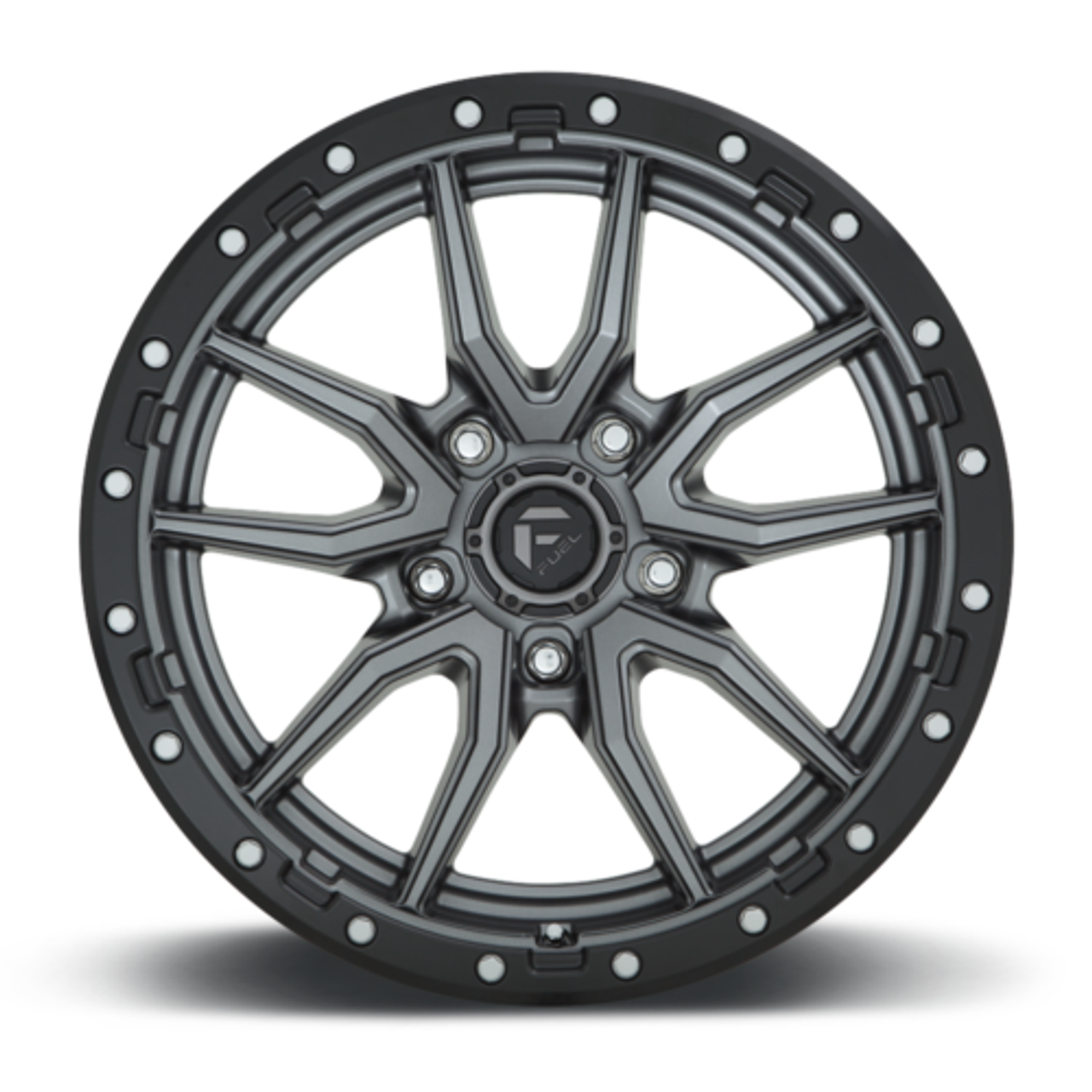 Fuel  D680 Rebel 20x9 5x5.0 Matte Gun Metal Black Bead Ring Wheel 20" 20mm