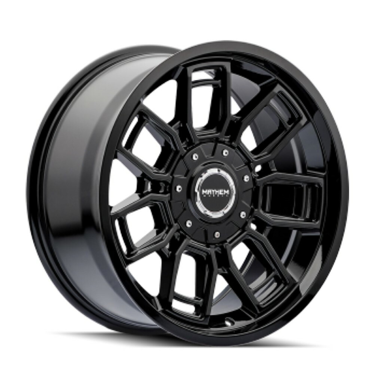 20" Mayhem Ordinance Gloss Black 20x9 Wheel 5x5 5x5.5 For Jeep Dodge Rim 0mm