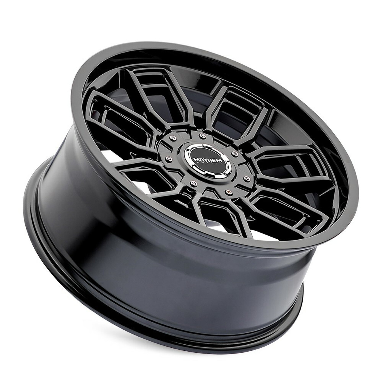 20" Mayhem Ordinance Gloss Black 20x9 Wheel 5x5 5x5.5 For Jeep Dodge Rim 0mm