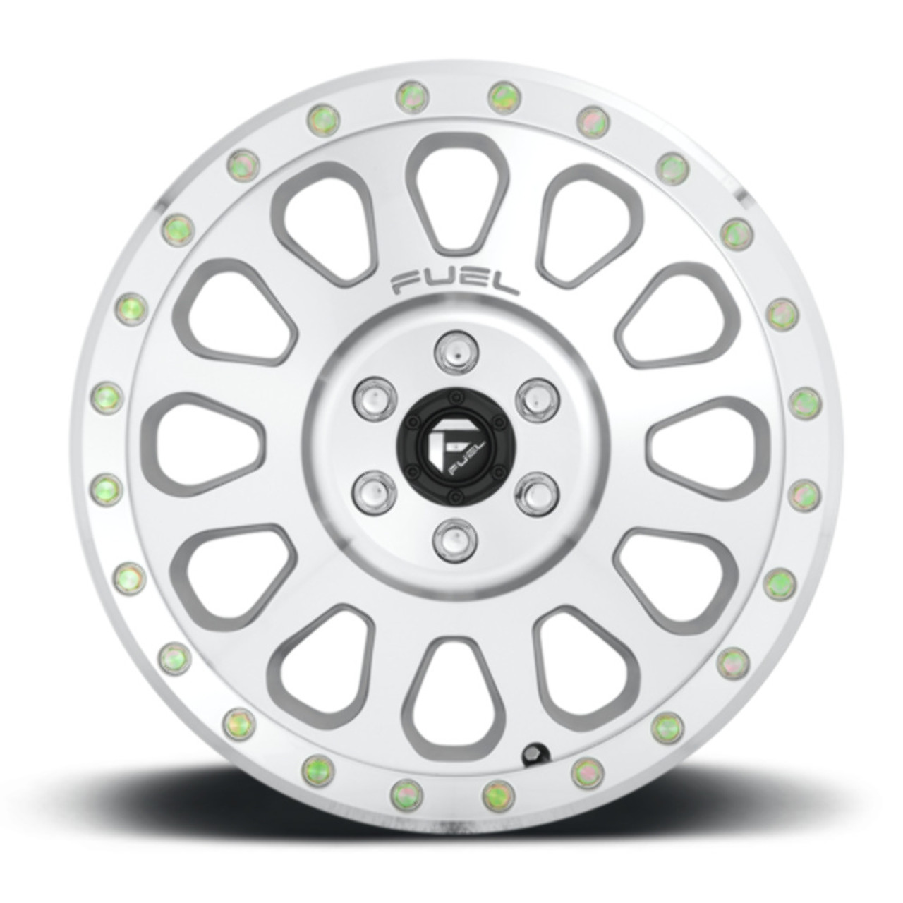 Fuel  D647 Vector 17x8.5 6x5.5 Diamond Cut Machined Clear Coat Wheel 17" -6mm