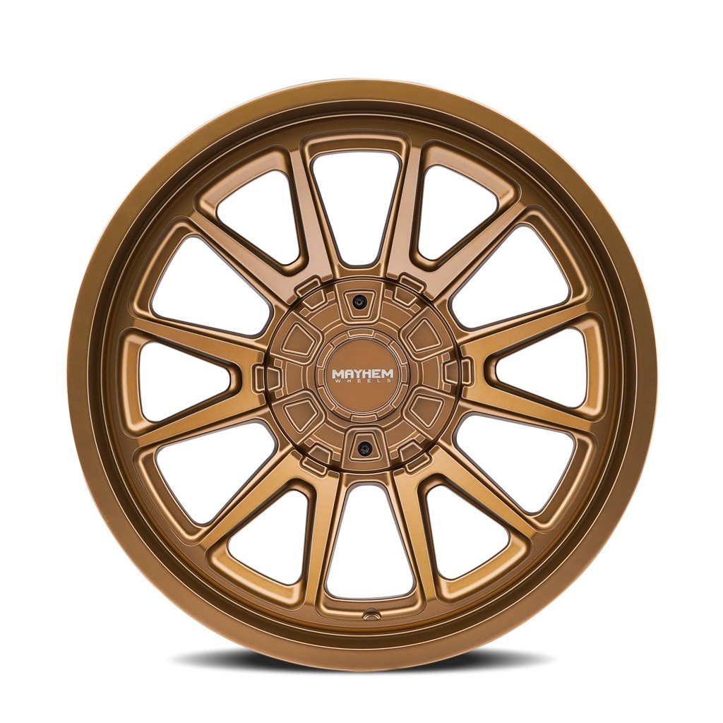 Set 4 18" Mayhem Intrepid 18x9 5x5 5x5.5 -12mm Satin Bronze Wheels Lifted Rims