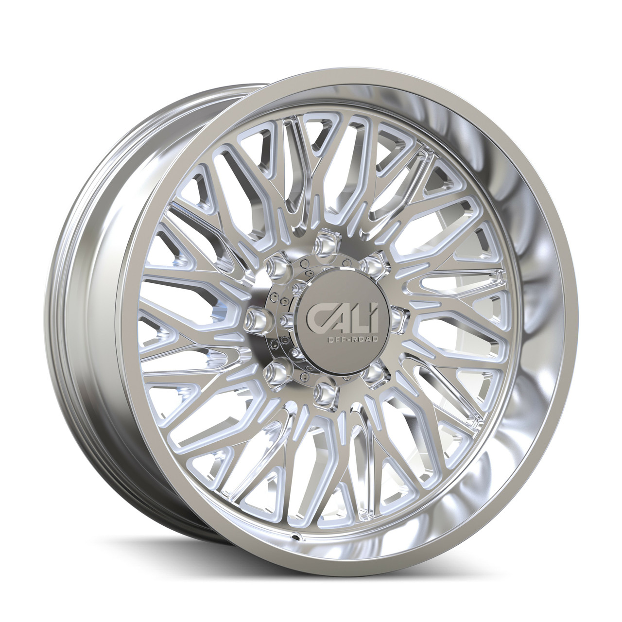 Set 4 22" Cali Off-Road Crusher Polished 22x10 Wheels 8x170 For Ford Rims -19mm