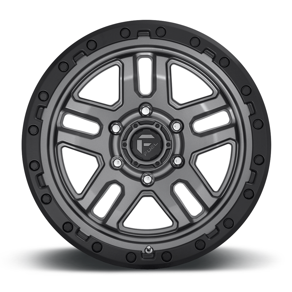 18" Fuel D701 Ammo 18x9 6x135 20mm Matte Gunmetal Black Bead Ring Wheel SUV Rim