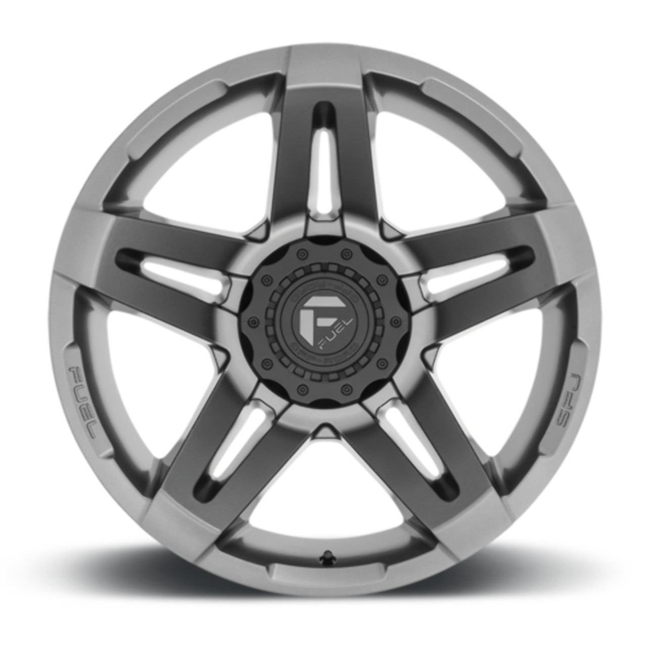 Fuel 1PC D764 Sfj 20x12 6x135 6x5.5 Matte Gun Metal Wheel 20" -44mm Rim