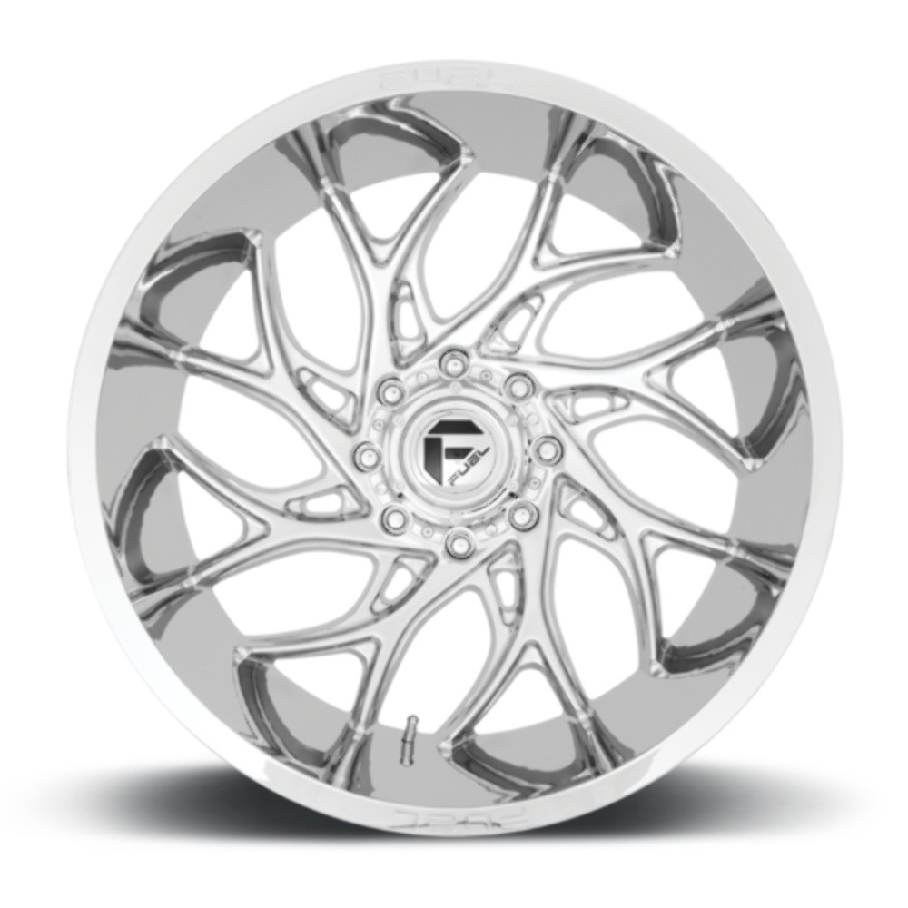 Fuel 1PC D740 Runner 24x12 8x6.5 Chrome Wheel 24" -44mm Rim