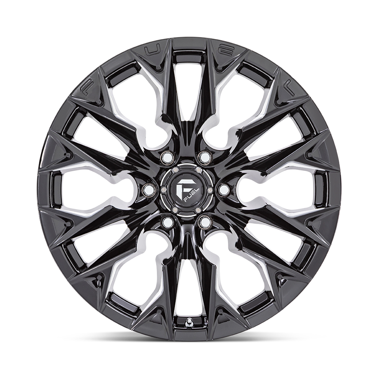 Fuel 1PC D803 Flame 20x9 6x135 Gloss Black Milled Wheel 20" 20mm Rim