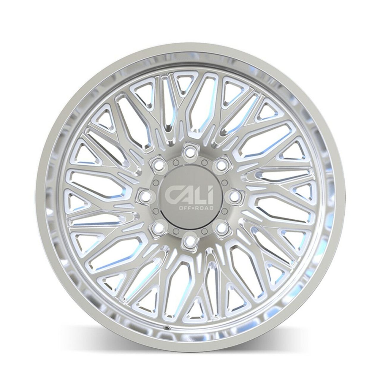 22" Cali Off-Road Crusher Polished 22x10 Wheel 6x5.5 For Chevy GMC Ram Rim -19mm