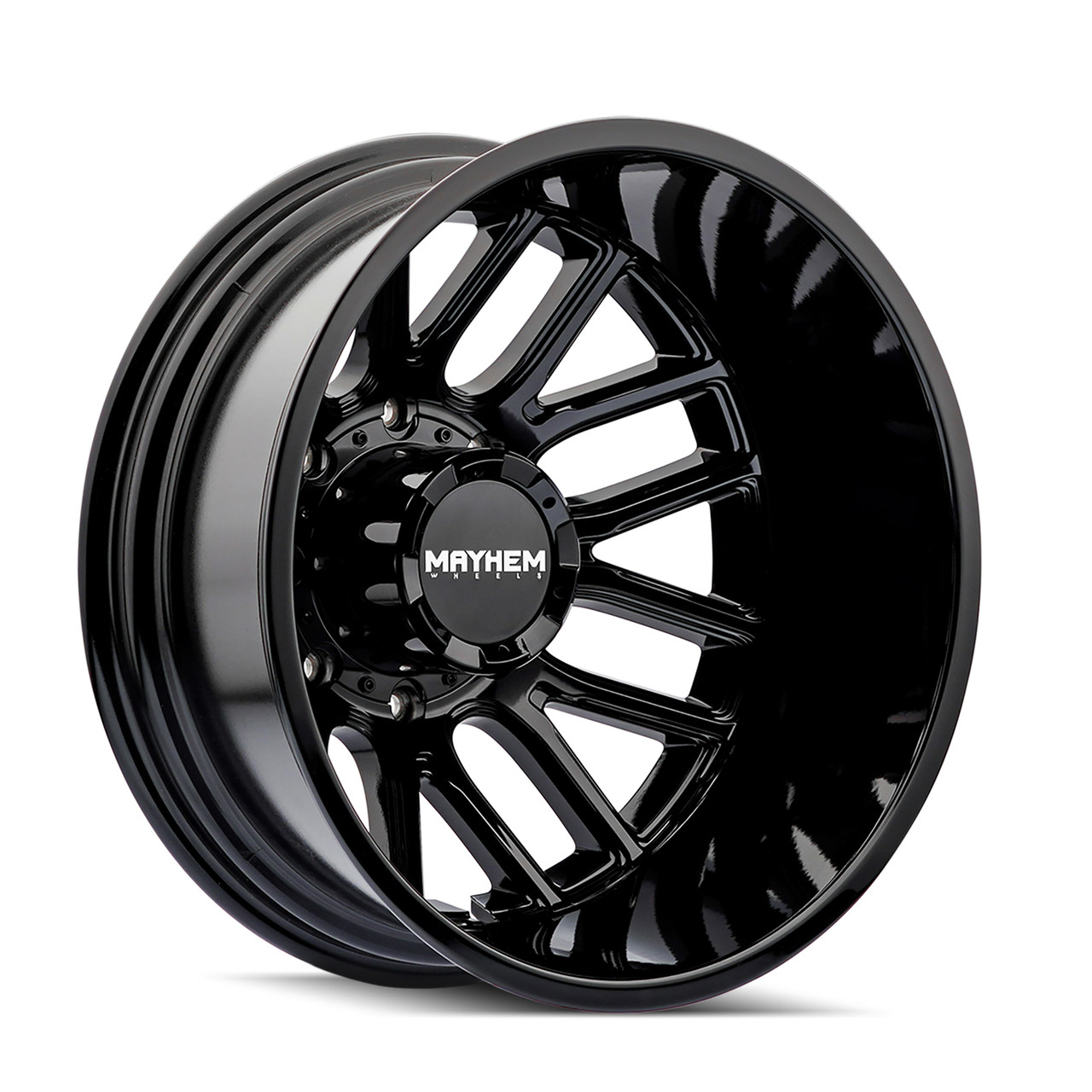 17" Mayhem Cogent Dually Gloss Black 17x6.5 Wheel 8x200 Rear Dually Rim -142mm