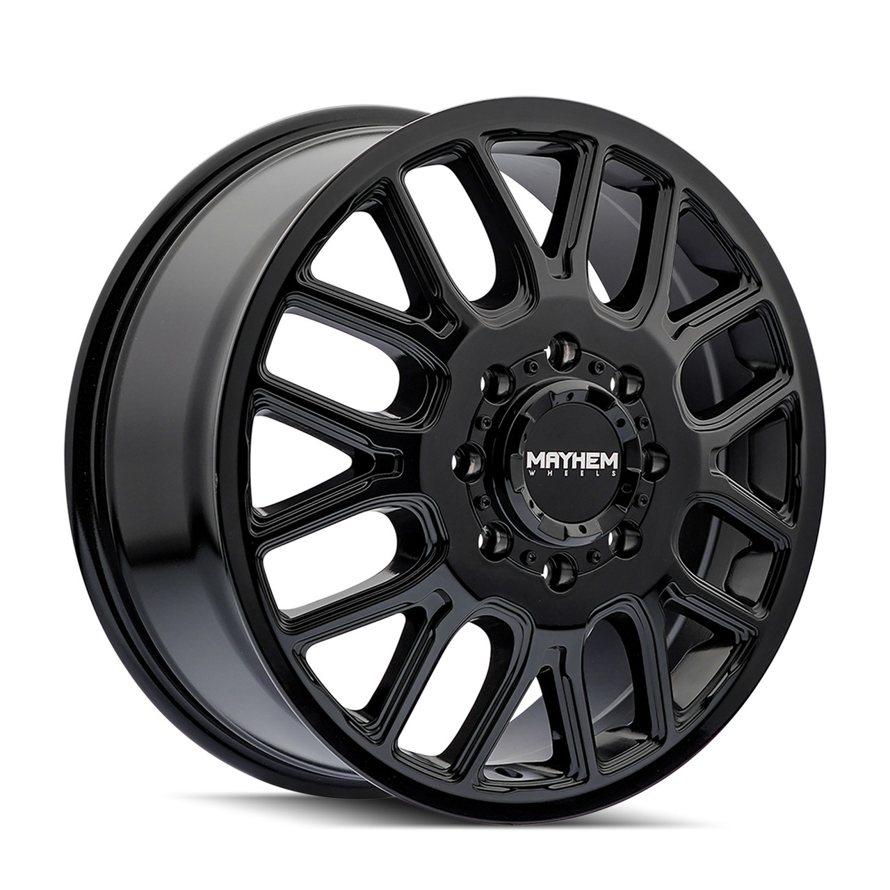 17" Mayhem Cogent Dually Gloss Black 17x6.5 Wheel 8x200 Front Dually Rim 125mm