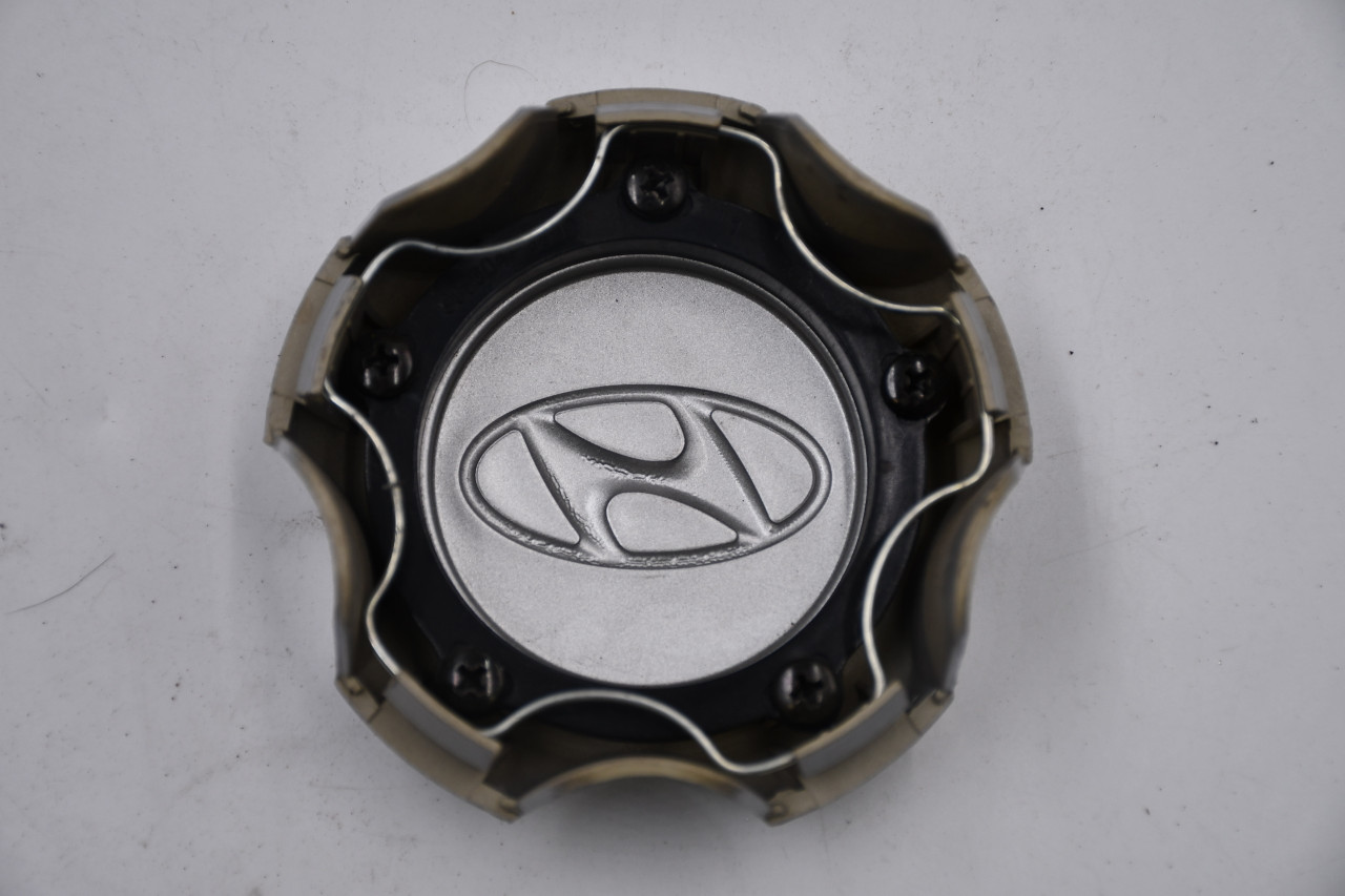 Hyundai Silver W/ Chrome Lettering Wheel Center Cap Hub Cap U036043800 3.50" OEM Hyuandai