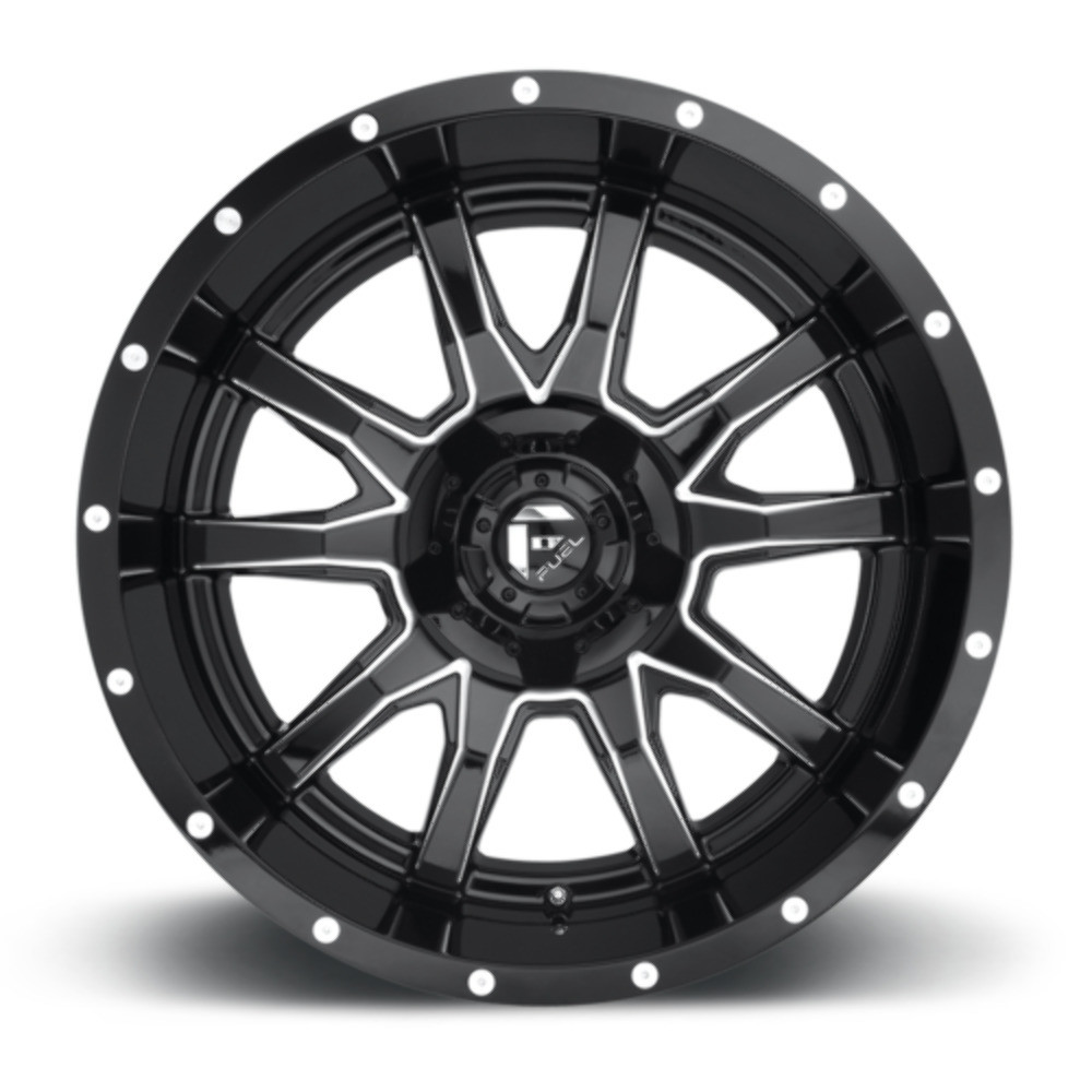 17x9.0 Gloss Black Milled Fuel 1PC Wheel D62717907050 | A2i Wheel