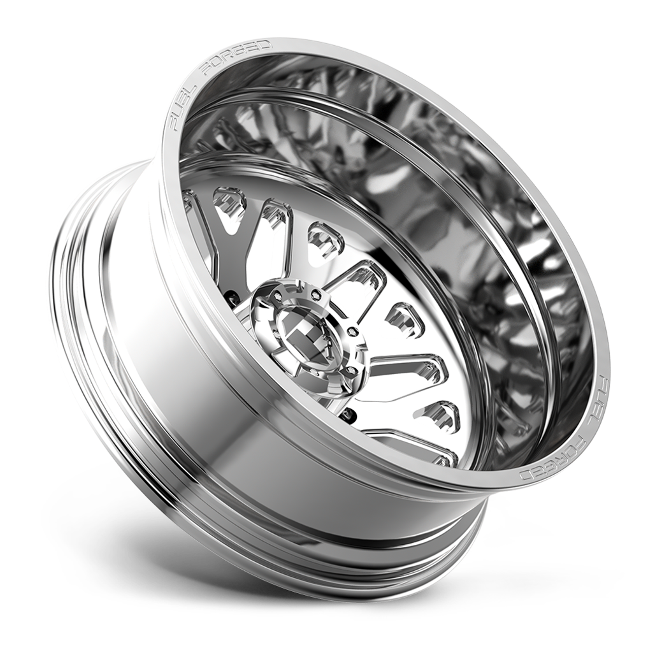 Fuel Mono DE19 FF19D 22x12 10x170 Polished Wheel 22" -50mm Rim
