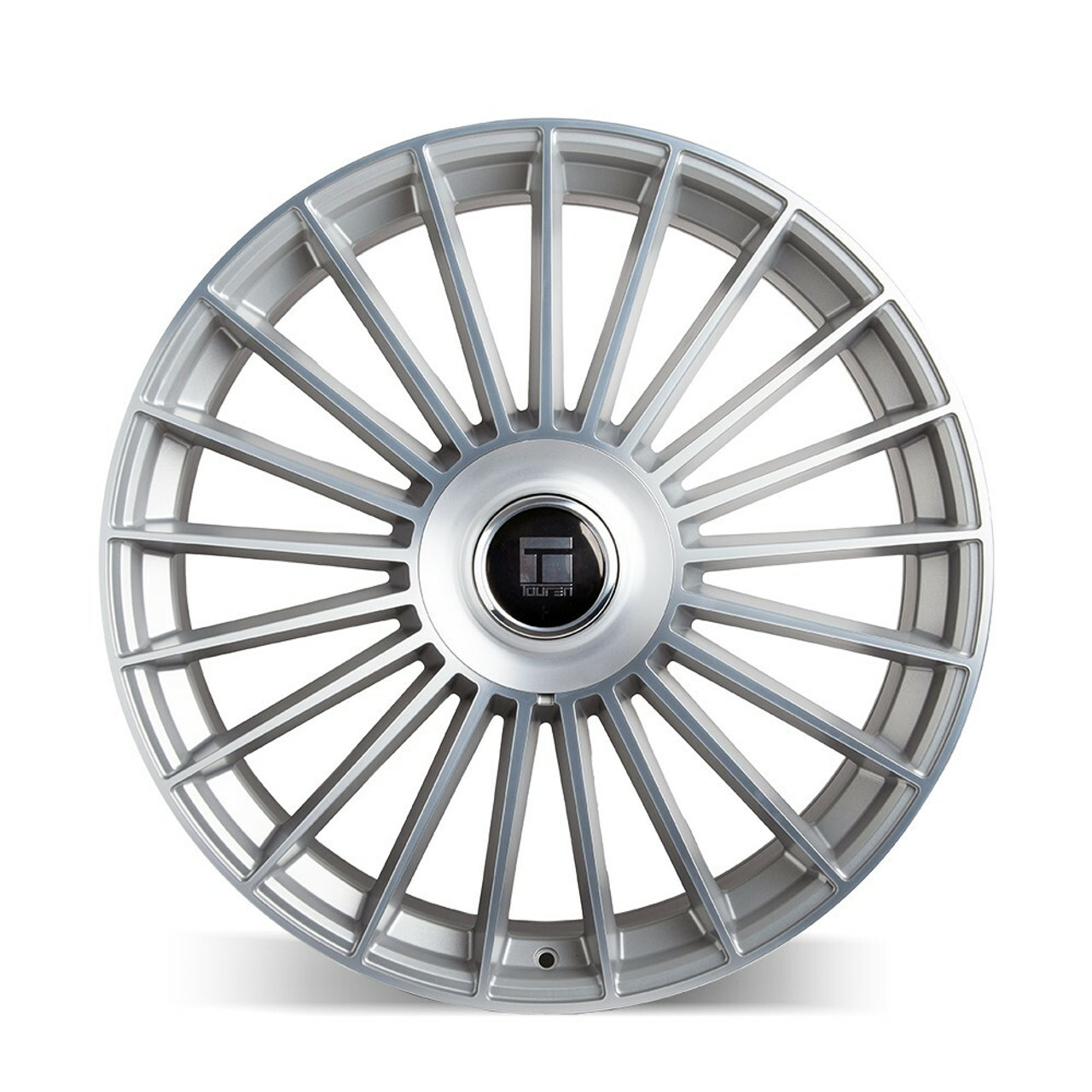 Set 4 24" Touren TR10 Satin Silver Machined 24x10 Wheels 6x135 6x5.5 Rims 25mm