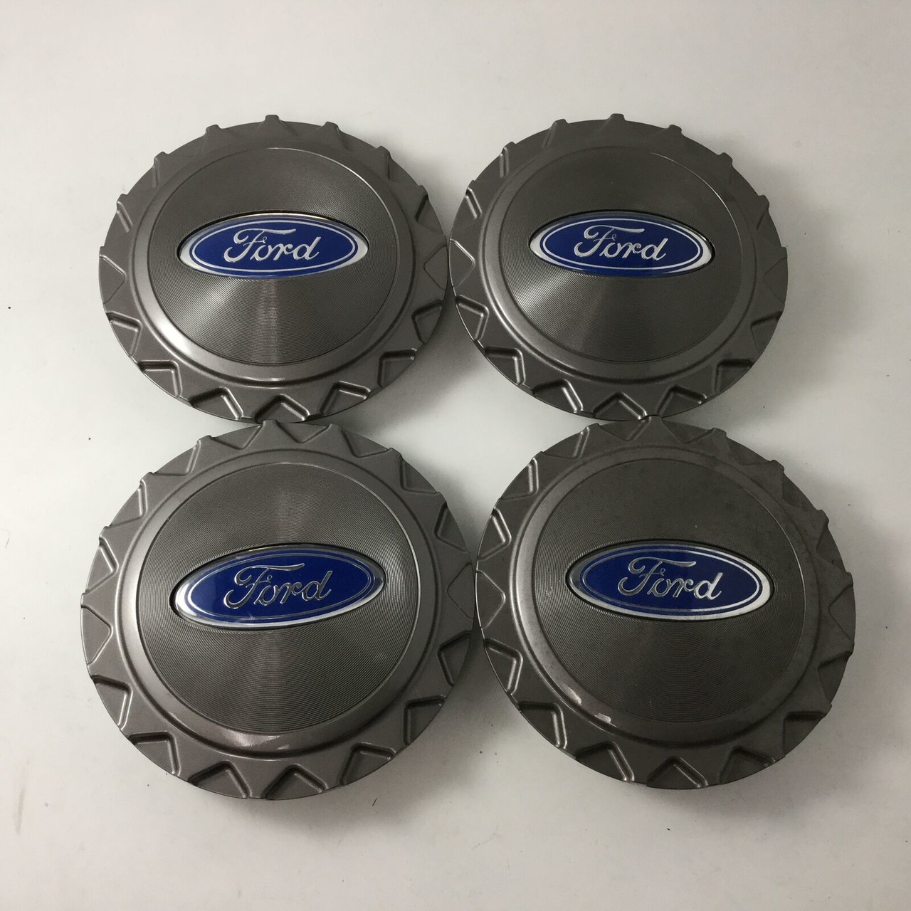 Set 4 92-97 Ford Crown Victoria OEM Wheel Center Caps Grey F2AC-1A096-BB F382