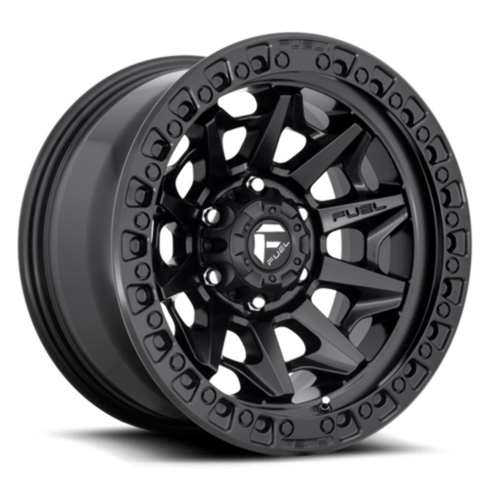 15" Fuel 1PC D694 Covert 15x8 6x5.5 -19mm Wheels Matte Black Truck Rim