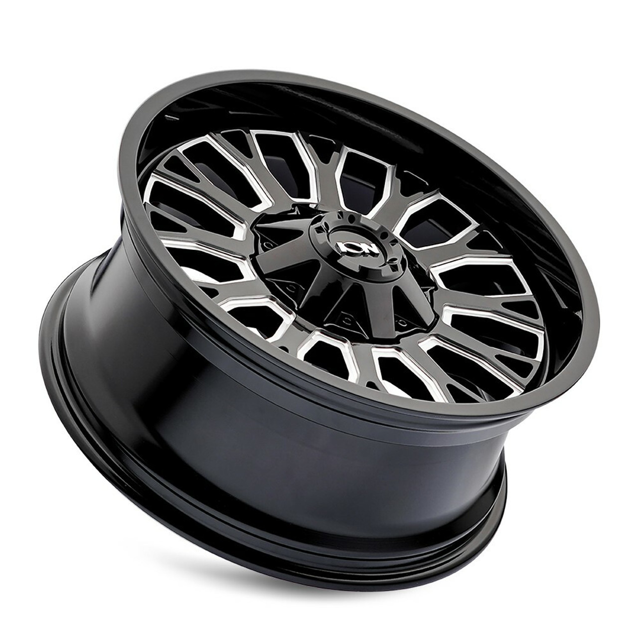 20" Ion 152 Gloss Black Milled 20x9 Wheel 8x170 0mm For Ford F250 F350 Truck Rim
