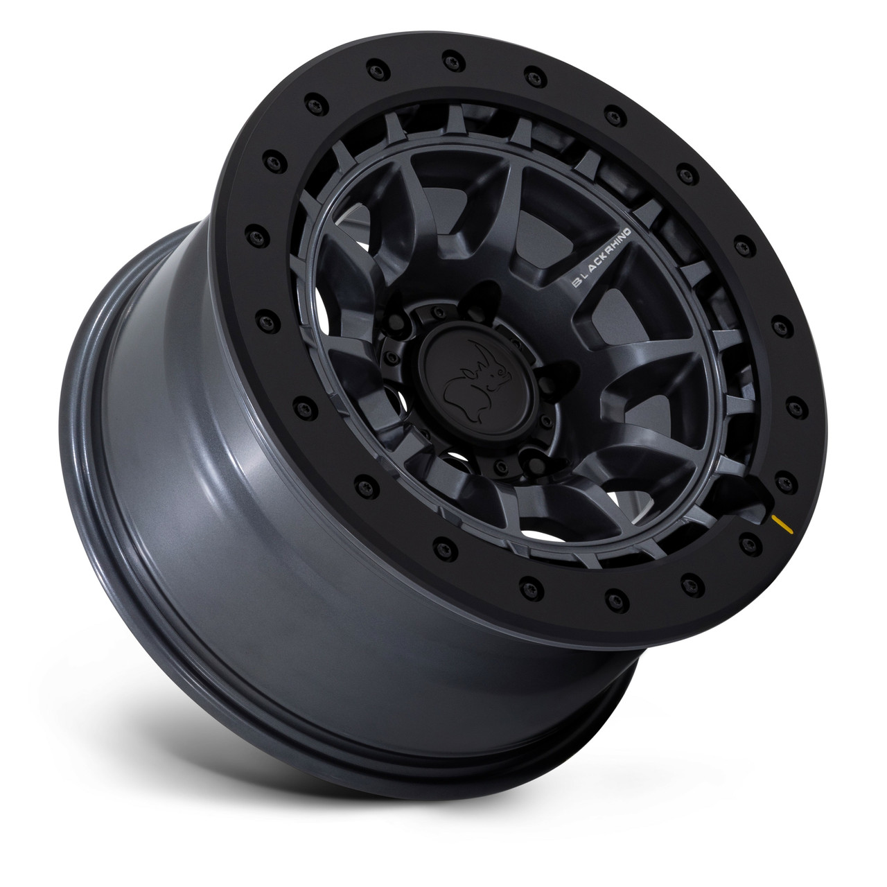 Black Rhino BR016 Tusk 17x8.5 Matte Gunmetal 6x5.5 17" 0mm For Chevy GMC Ram Rim