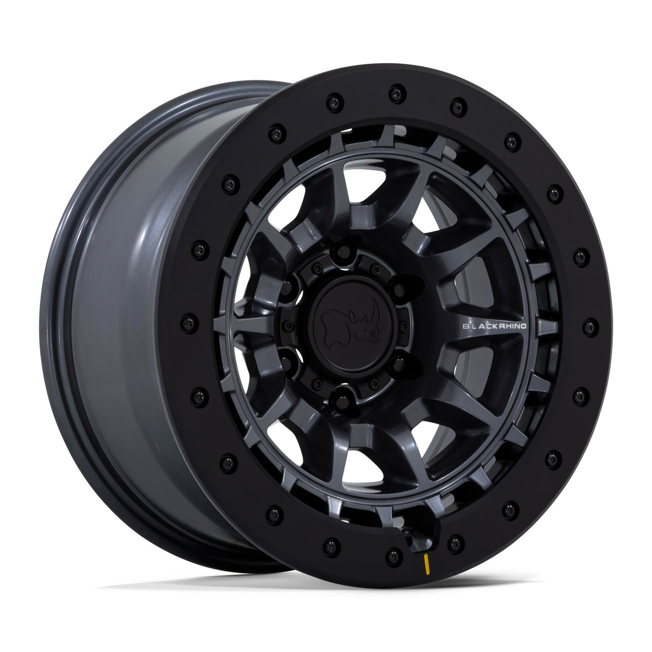 Set 4 Black Rhino BR016 Tusk 17x8.5 Matte Gunmetal Wheels 6x5.5 17" 0mm Rims