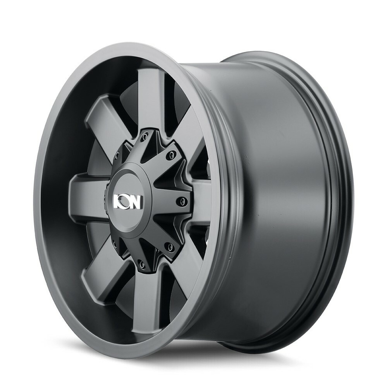 17" Ion 141 Satin Black 17x9 Wheel 8x170 18mm For Ford F250 F350 Truck Rim