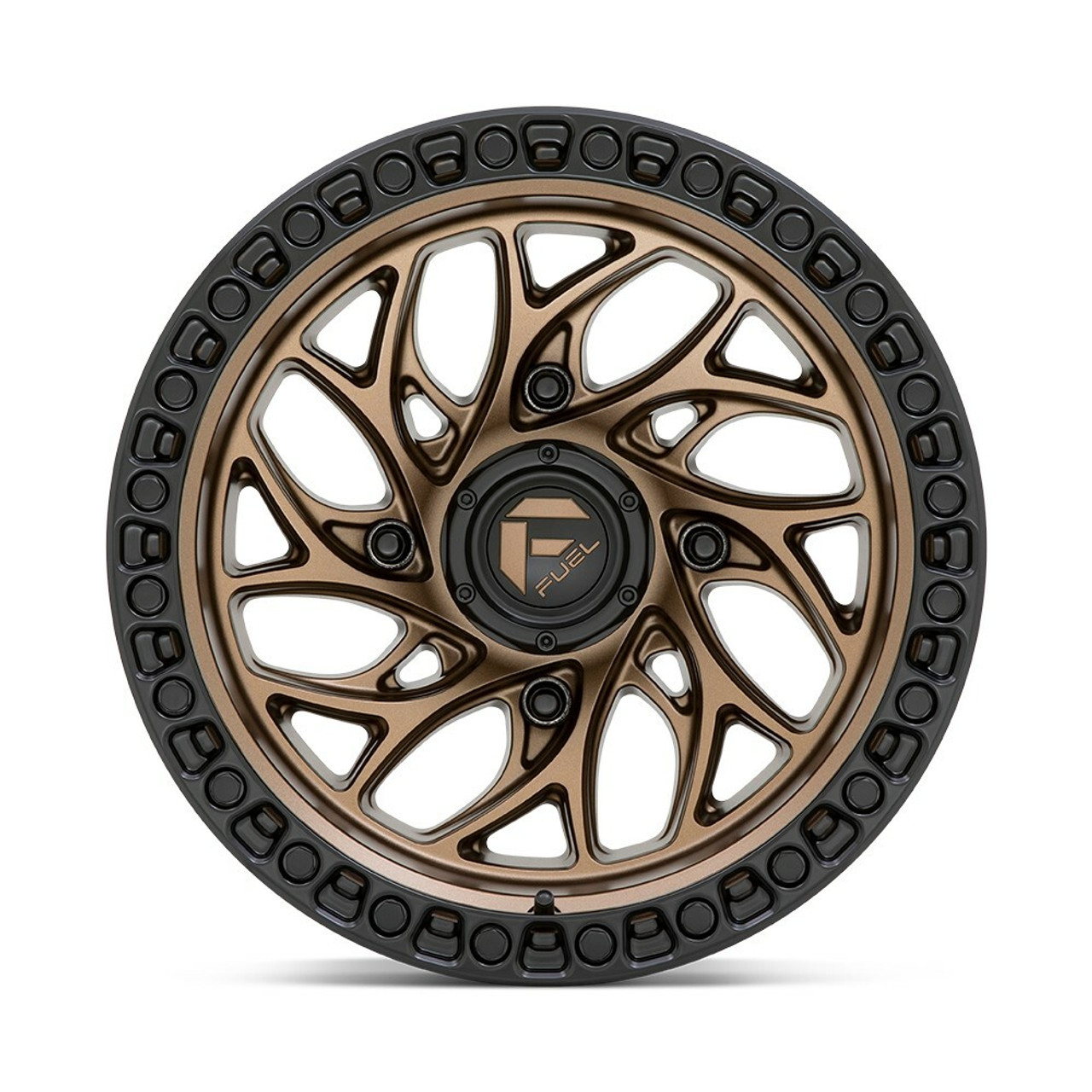 Fuel UTV D777 Runner Utv 15x10 4x156 Bronze With Black Ring Wheel 15" 0mm Rim