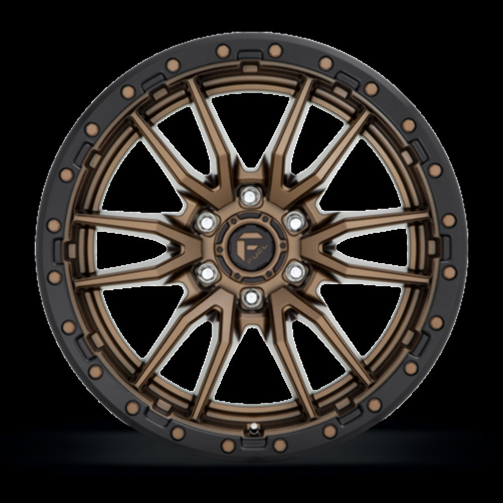 Fuel 1PC D681 Rebel 22x12 6x135 Matte Bronze Black Bead Ring Wheel 22" -44mm Rim