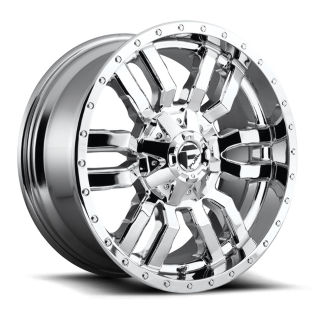 Fuel 1PC D631 Sledge 20x9 5x5.5 5x150 Chrome Plated Wheel 20" 1mm Rim