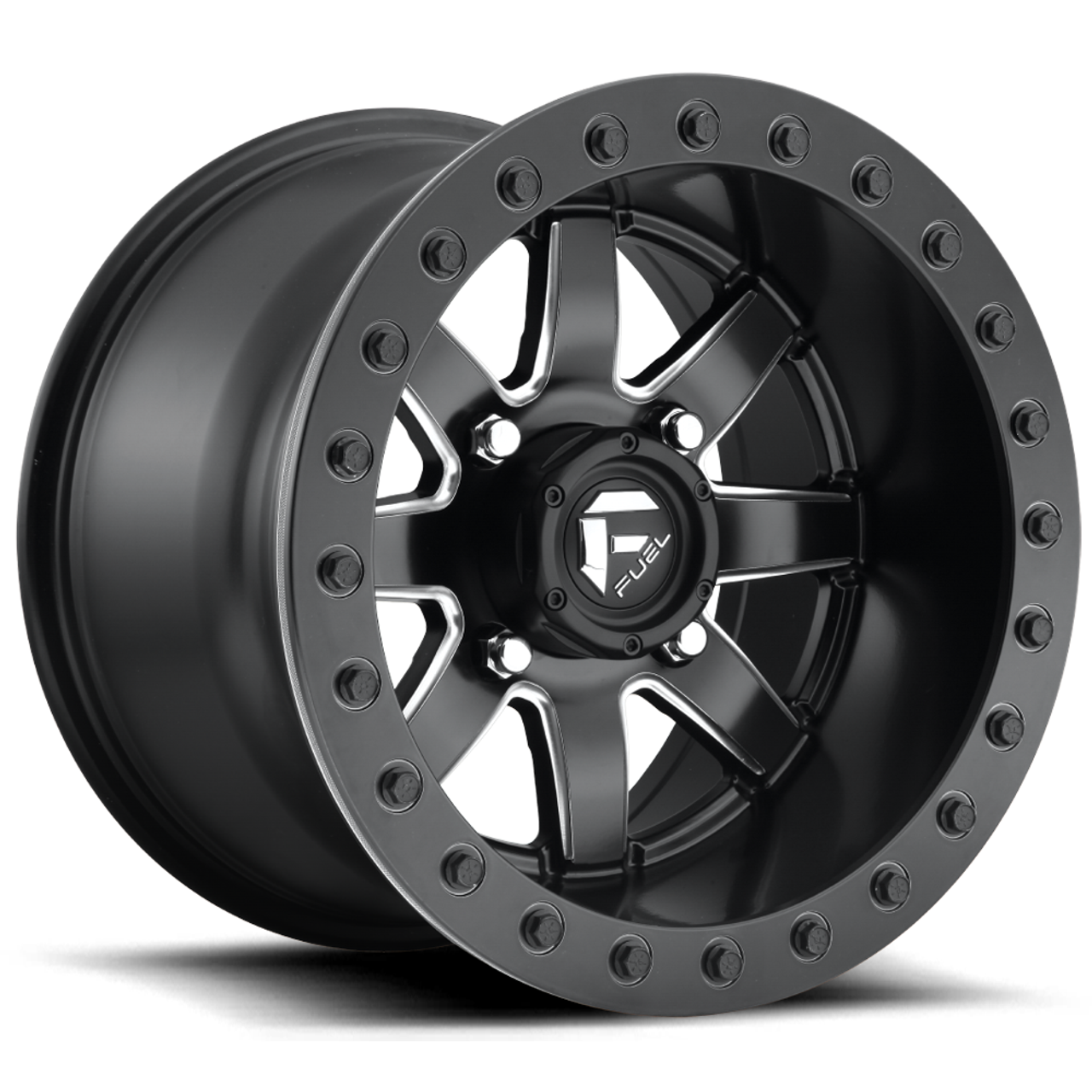 Fuel UTV D928 Maverick Beadlock 14x8 4x156 Matte Black Wheel 14" 0mm Rim