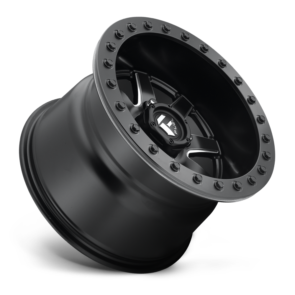 14" Fuel UTV D928 Maverick Beadlock 14x8 4x156 0mm Matte Black Wheel ATV Rim