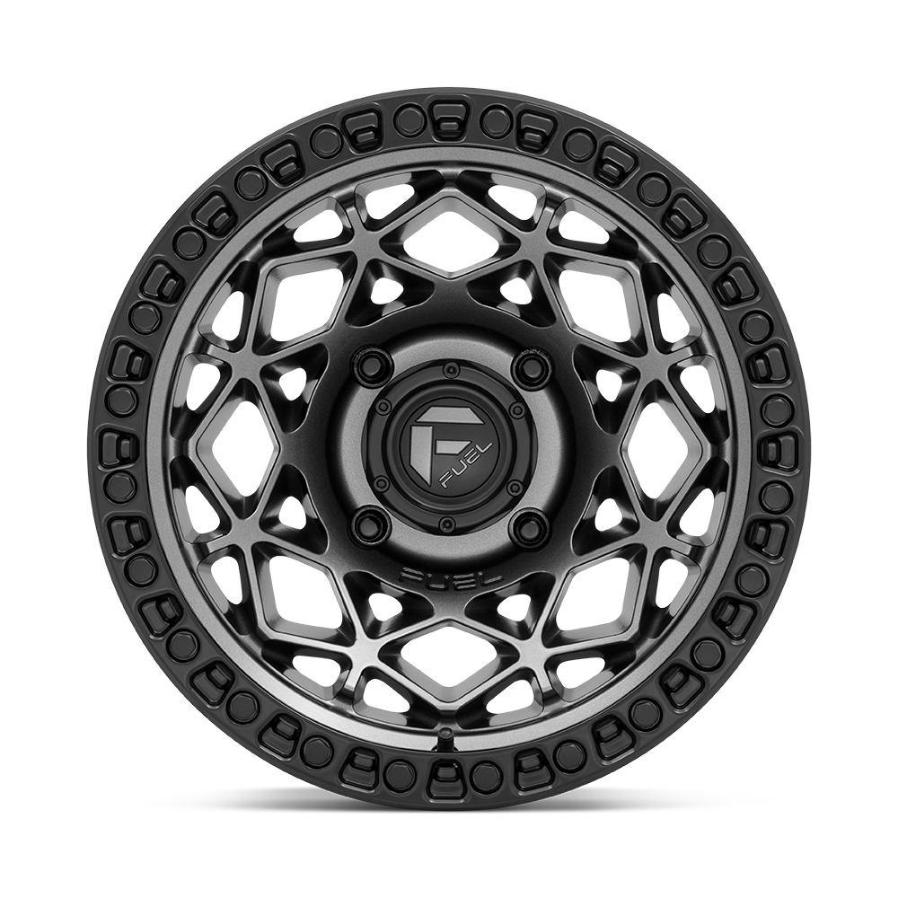 15" Fuel UTV D784 Unit UTV 15x10 4x137 Gunmetal Matte Black Ring Wheel 0mm Rim