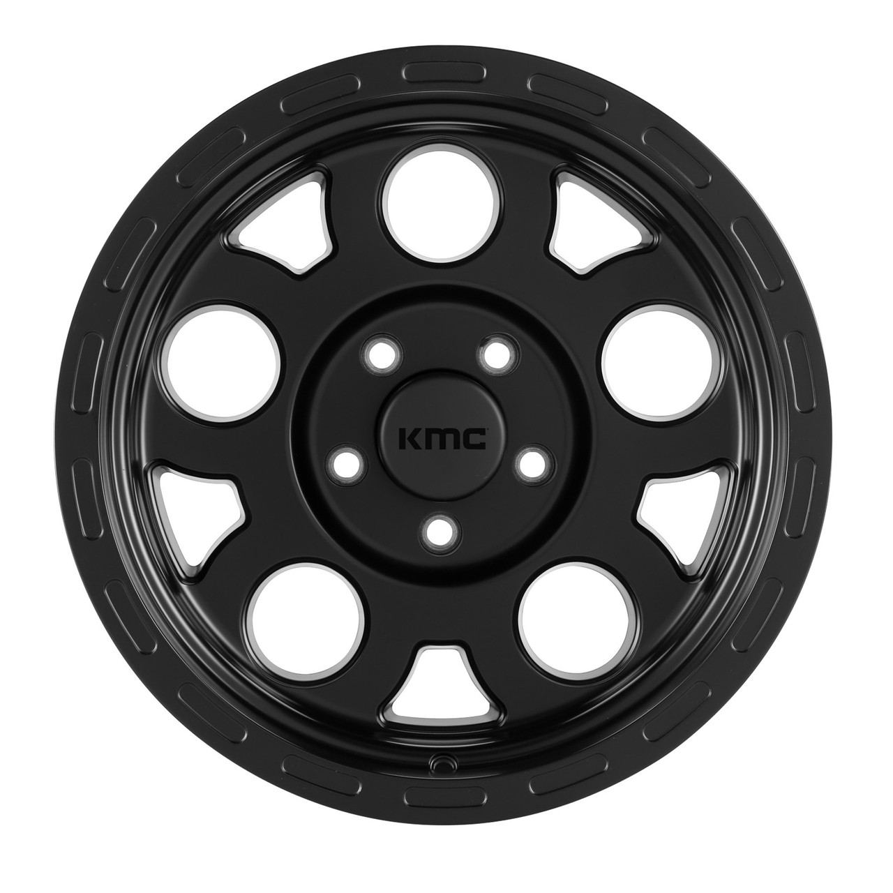 KMC KM522 Enduro 15x7 5x4.5 Matte Black Wheel 15" -6mm Rim