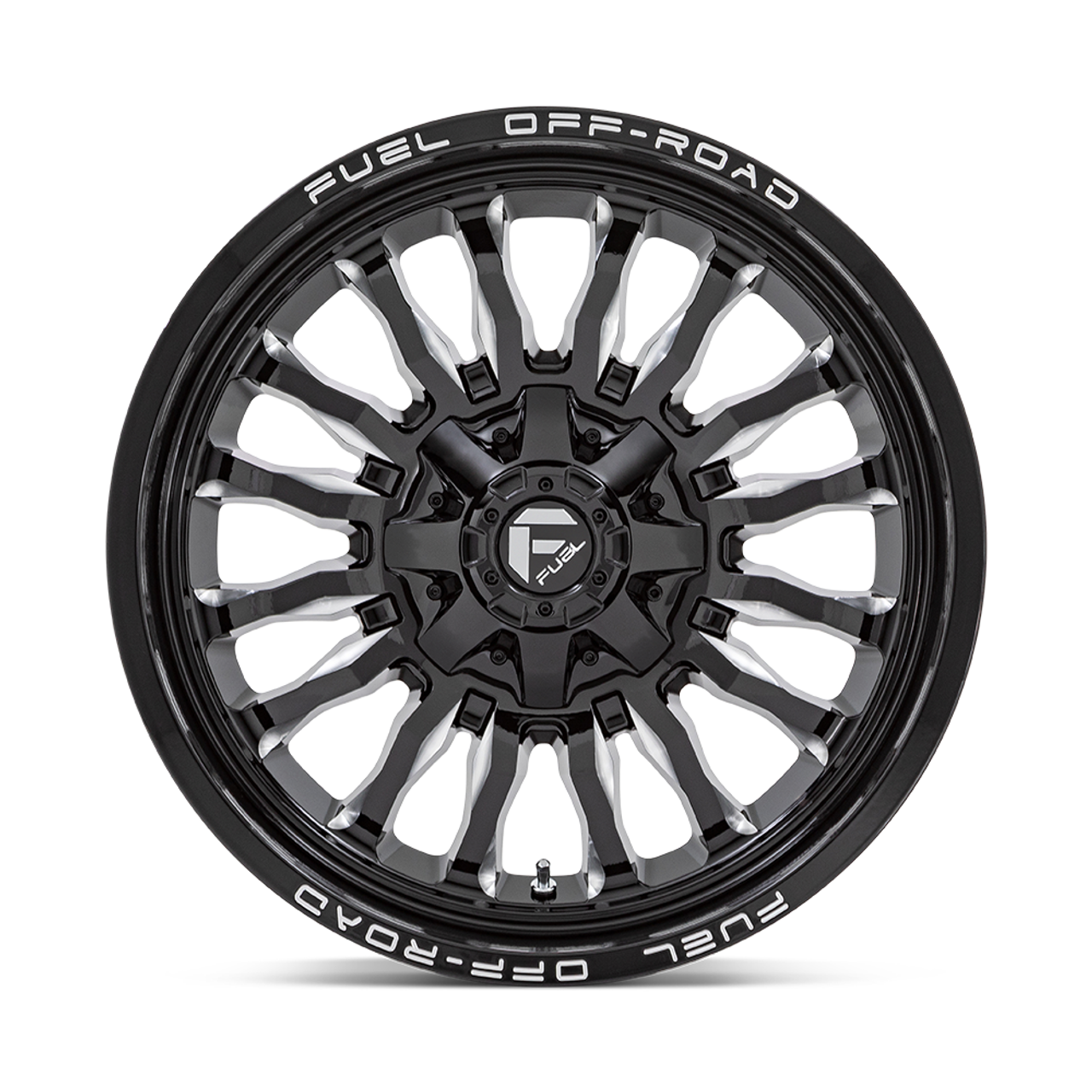 22" Fuel D795 Arc 22x12 8x180 Gloss Black Milled Wheel -44mm For Chevy GMC Rim