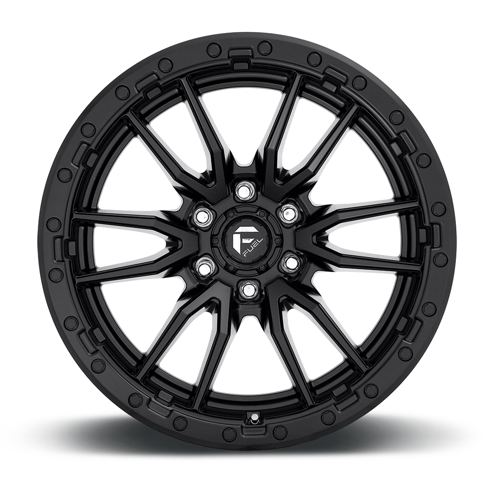 Fuel 1PC D679 Rebel 16x8 6x5.5 Matte Black Wheel 16" 1mm Rim