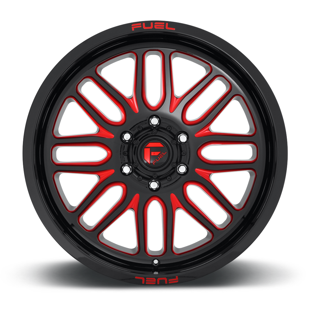 Fuel 1PC D663 Ignite 20x9 6x5.5 Gloss Black Red Tinted Clear Wheel 20" 19mm Rim