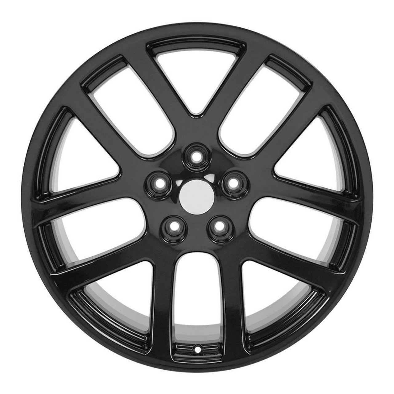 Set 4 22" OE Wheels DG51 Gloss Black 22x10 Wheels 5x5.5 Rims 25mm For Ram Dodge