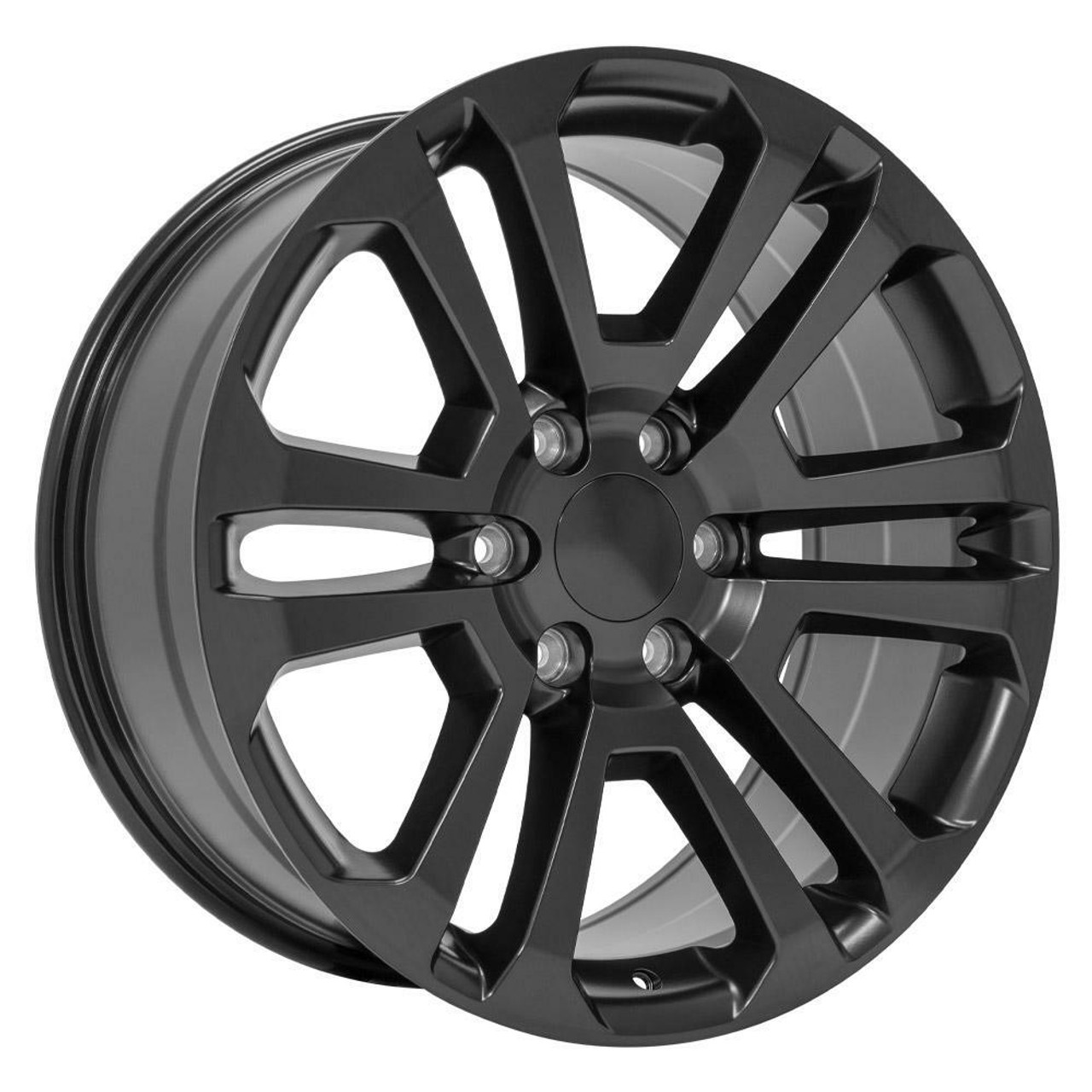 20" OE Wheels CV99 Satin Black 20x9 Wheel 6x5.5 Rim 31mm For Chevy GMC