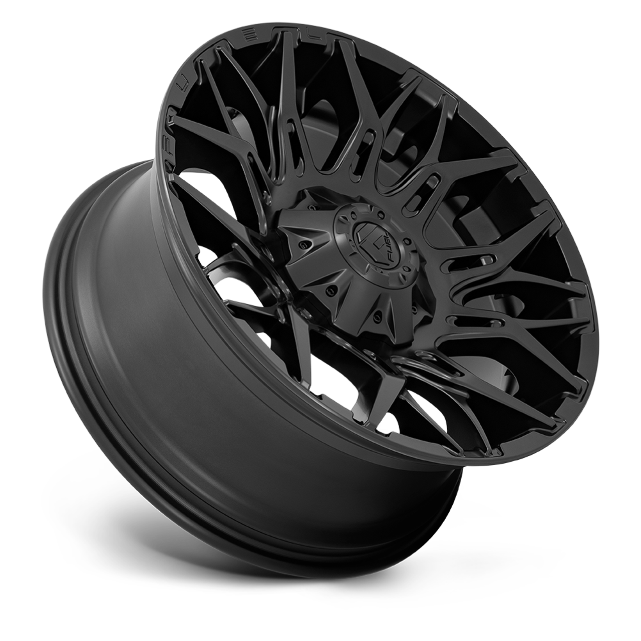 Fuel 1PC D772 Twitch 20x9 8x180 Blackout Wheel 20" 1mm Rim For Chevy GMC