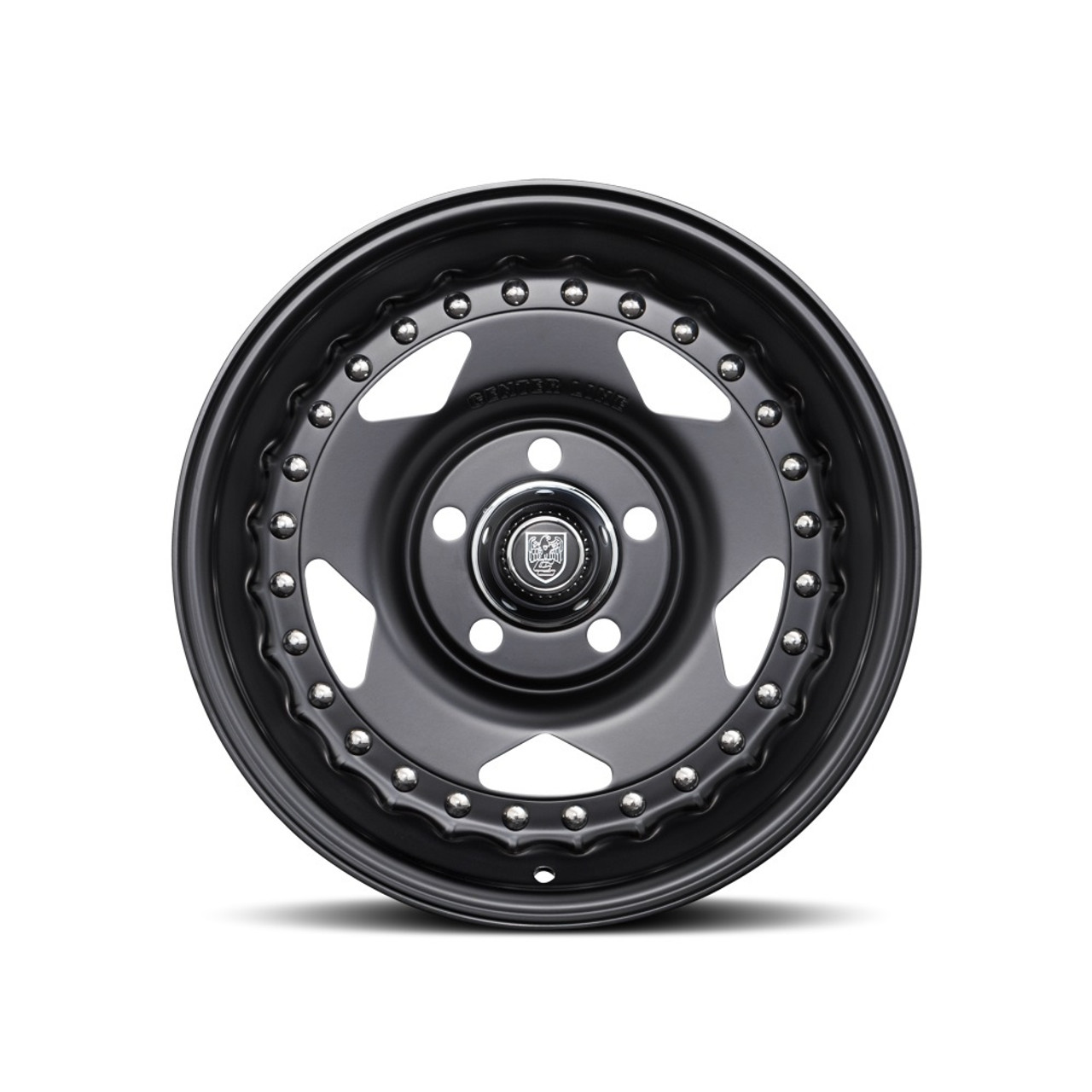 15" Center Line Convo Pro 2.0 Satin Black Center & Black Lip 15x7 5x4.5 -06mm