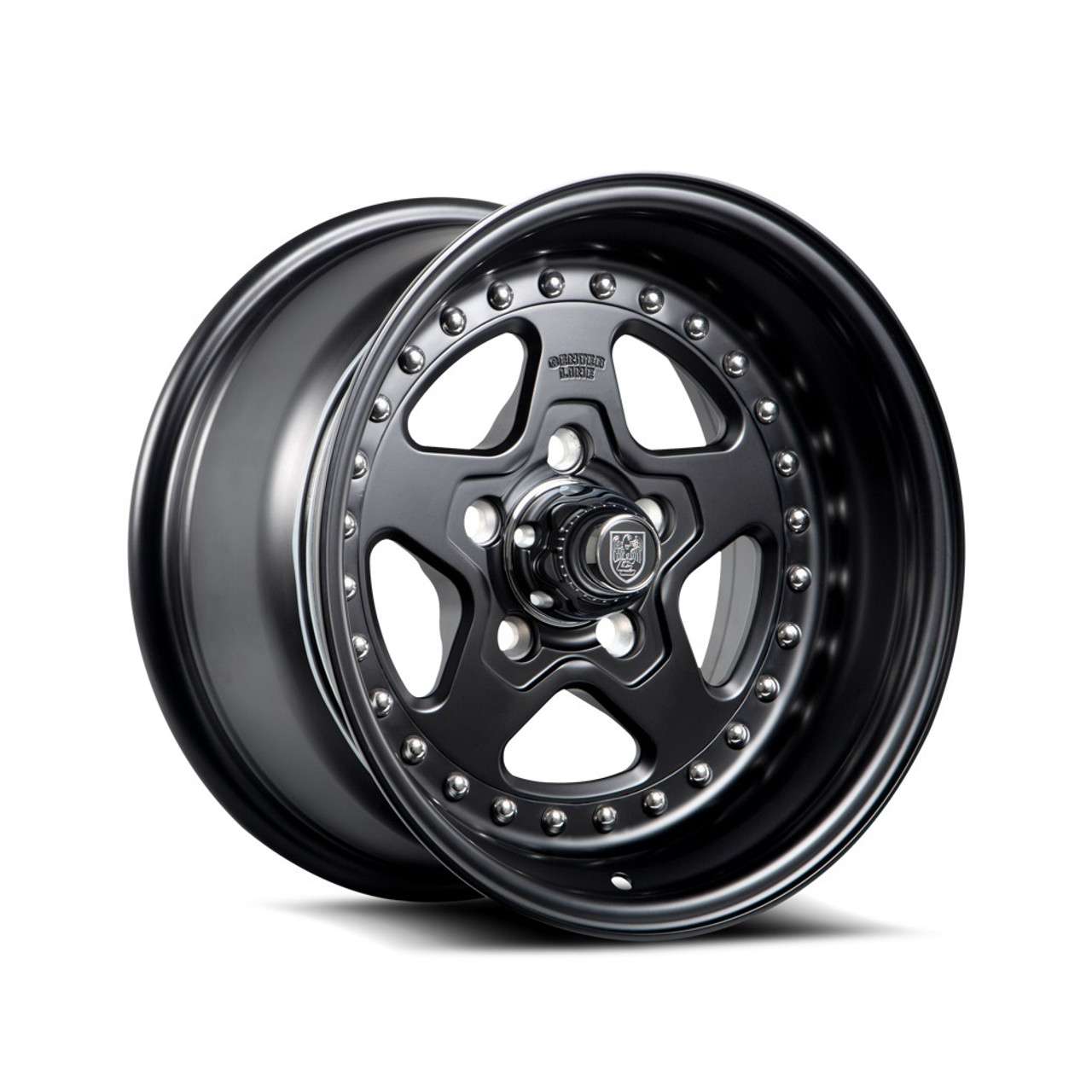 Set 4 15" Center Line Telstar 2.0 Black Center Black Lip 15x7 Wheels 5x4.5 -06mm