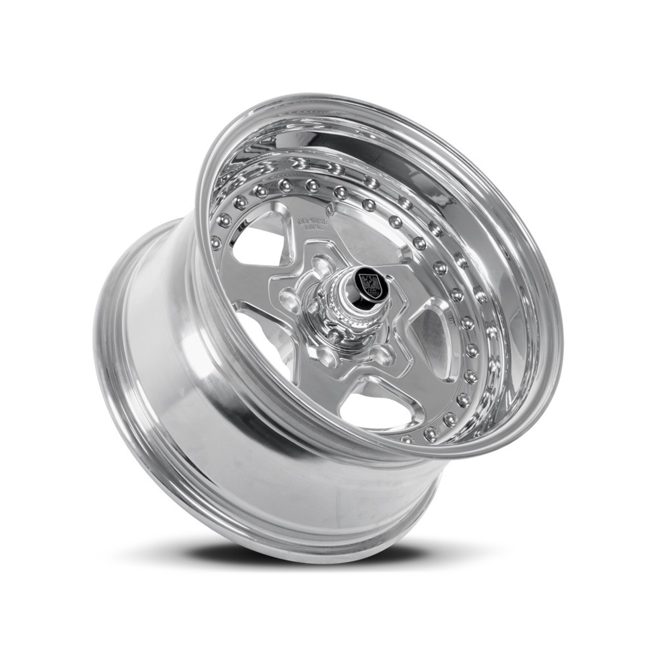 15" Center Line Telstar 2.0 Polish Center Polished Lip 15x7 Wheel 5x4.5 -06mm
