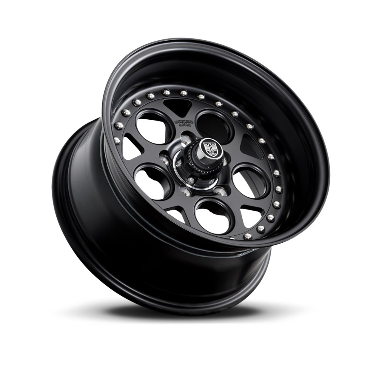 15" Center Line Rev 2.0 Satin Black Center Satin Black Lip 15x7 5x4.75 -06mm Rim