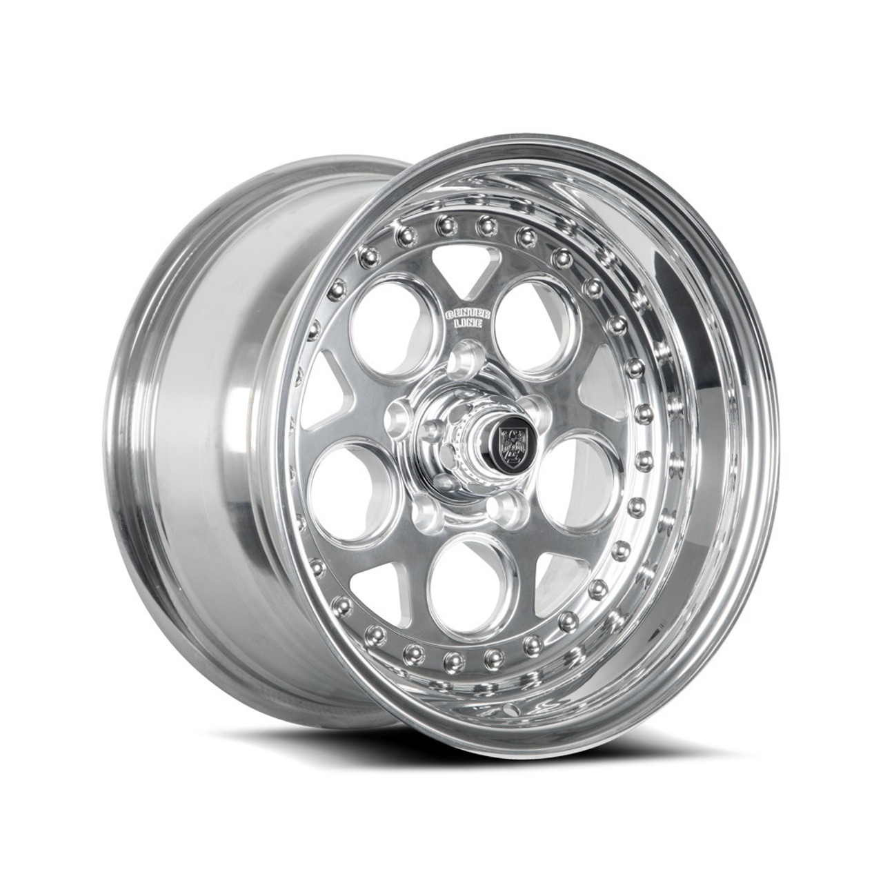 Set 4 15" Center Line Rev 2.0 Polish Center Polished Lip 15x8 Wheels 5x4.5 00mm