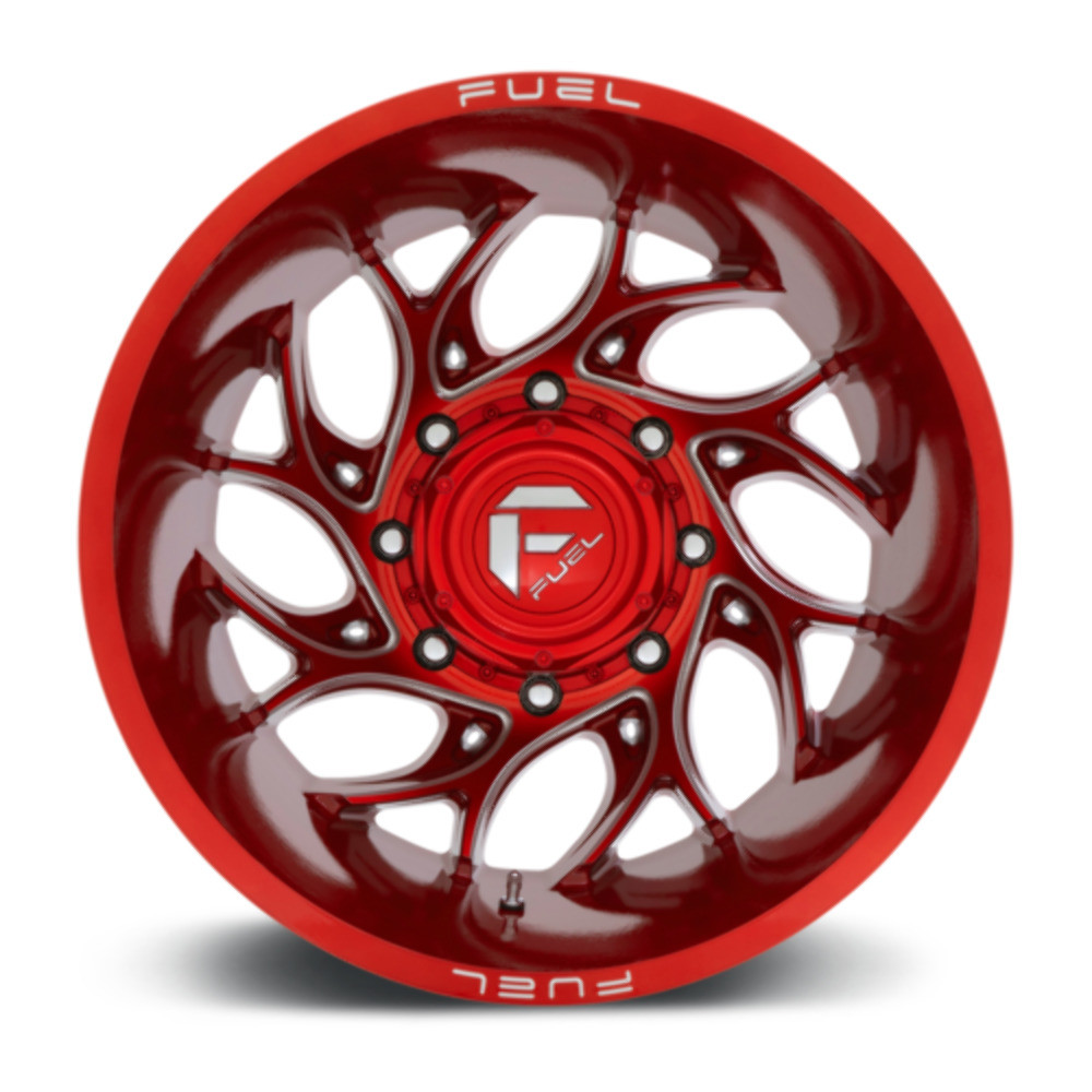 Fuel 1PC D742 Runner 20x8.25 8x6.5 Candy Red Milled Wheel 20" -240mm Rim