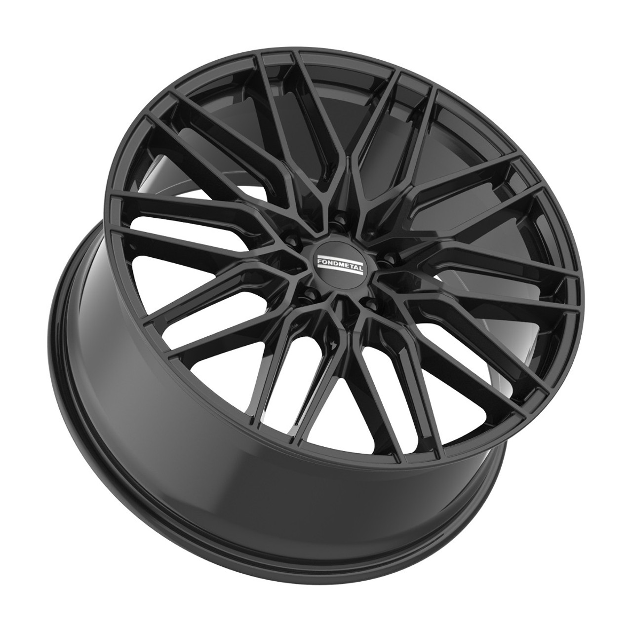 22" Fondmetal Cratos Gloss Black 22x10 Wheel 5x112 31mm Rim