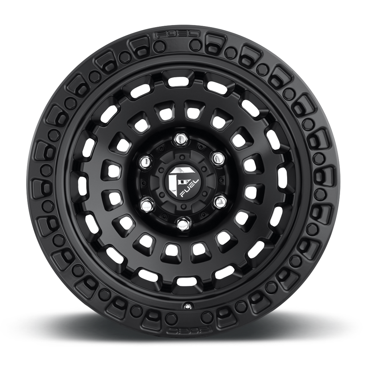 17" Fuel 1PC D633 Zephyr 17x9 8x6.5 Matte Black Wheel 1mm For Chevy GMC Ram Rim