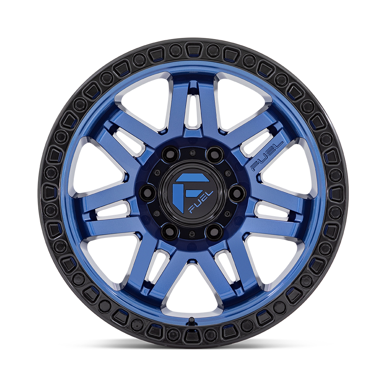Fuel 1PC D813 Syndicate 17x9 6x5.5 Dark Blue With Black Ring Wheel 17" 1mm Rim