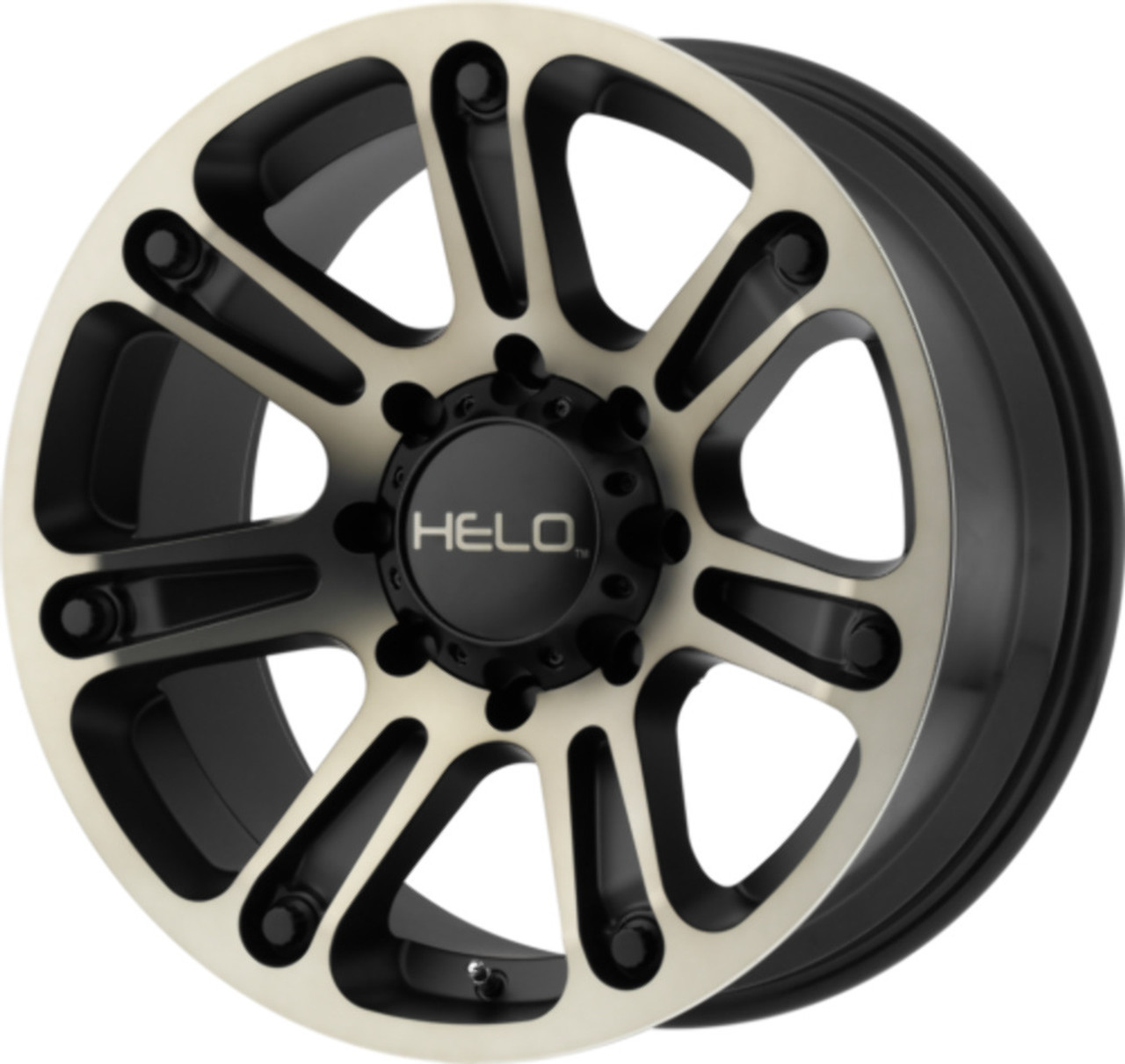 Helo HE904 20x9 5x5.0 Satin Black Machined Dark Tint Wheel 20" -12mm Rim
