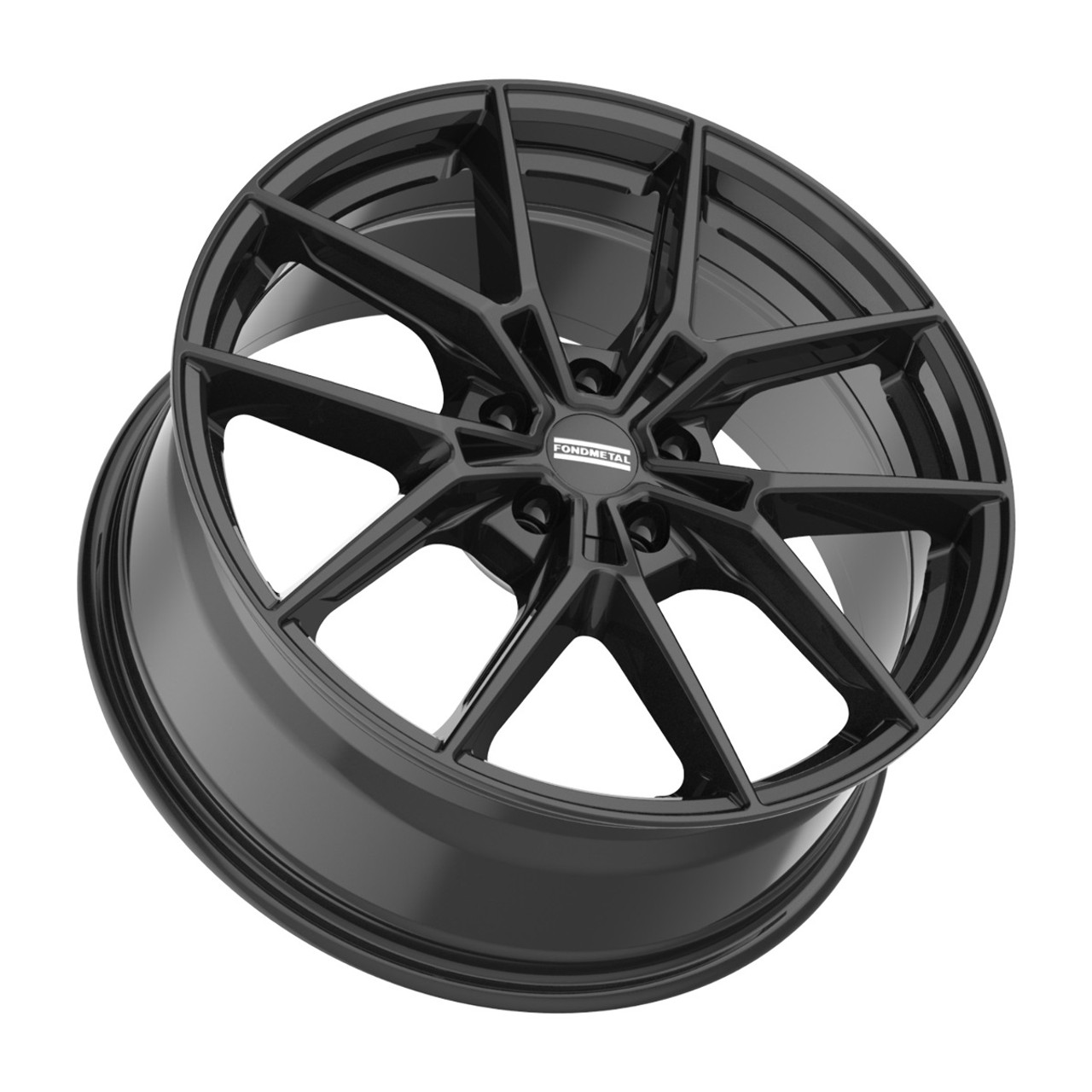 19" Fondmetal Iupiter Gloss Black 19x8.5 Wheel 5x4.5 38mm Rim