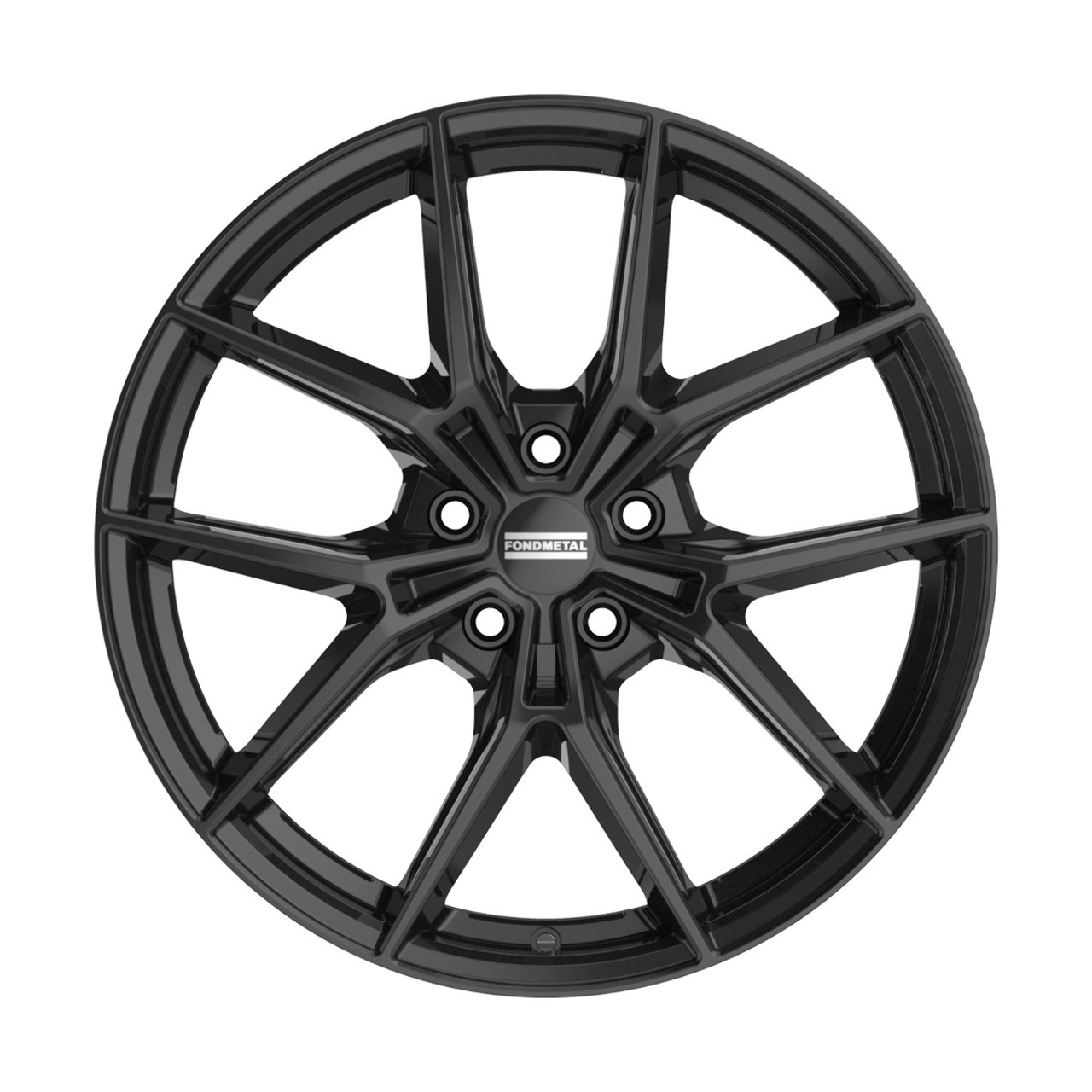 Set 4 18" Fondmetal Iupiter Gloss Black 18x8 Wheels 5x112 34mm Rims