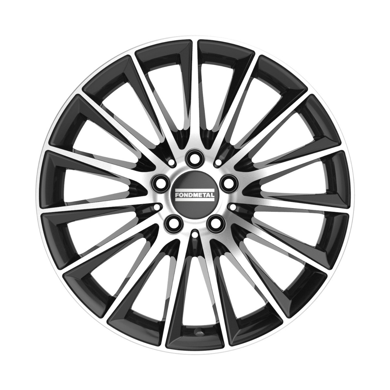 20" Fondmetal Aidon Gloss Black Machined 20x8.5 Wheel 5x112 50mm Rim